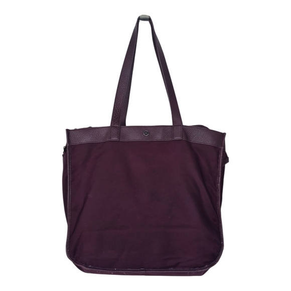 Lululemon Now And Always Tote Handbag Red Women 13x15 - Picture 1 of 16